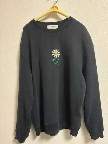 SPACE 블랙 꽃 자수 트레이닝복