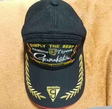 Gamakatsu x 한신 타이거즈 캡 블랙