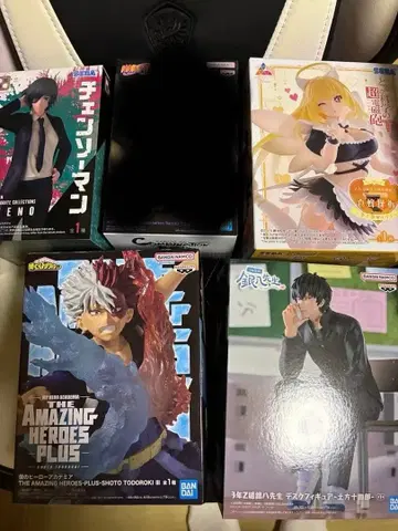 애니메이션 캐릭터 피규어 세트 4체