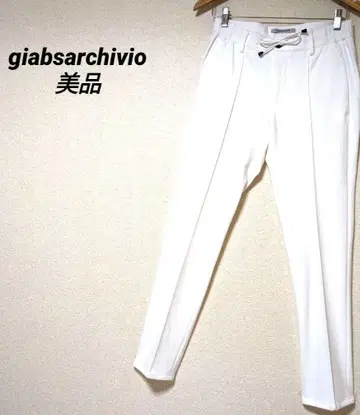 giabsarchivio MASACCIO 화이트 슬랙스 새상품급 마사초