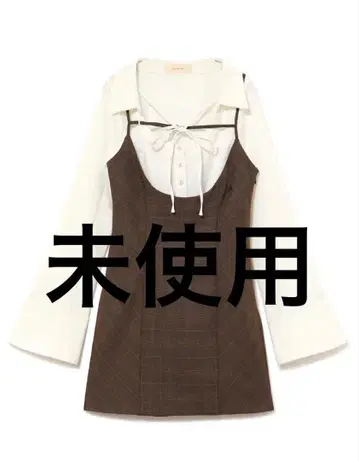 andmary 앤드마리 Betty 레이어드 체크 드레스