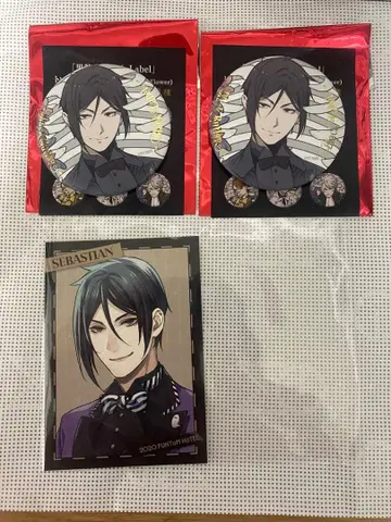 흑집사 BLACK LABEL 캔뱃지 세바스찬 2개