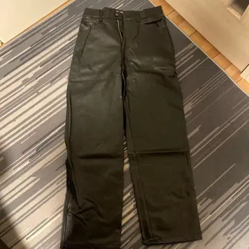 가죽 와이드 팬츠