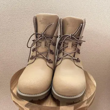 THE NORTH FACE 베이지 하이컷 부츠