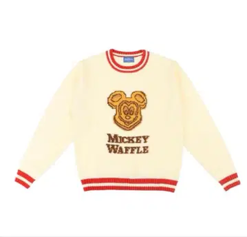 미키 와플 긴팔 스웨터 니트