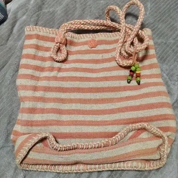 sand people 미사용 스트라이프 디자인 토트백