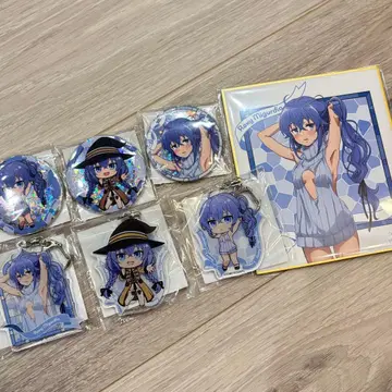 무직전생 제비뽑기당 록시 캔뱃지 색지 아크릴 키링 세트