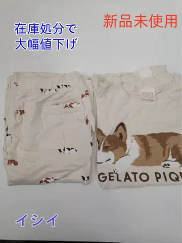GELATO PIQUE 코기 패턴 룸웨어 세트