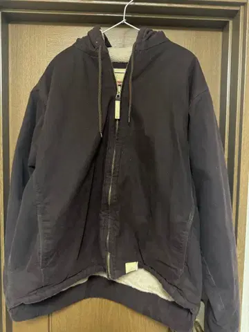 다크 브라운 플리스 안감 자켓