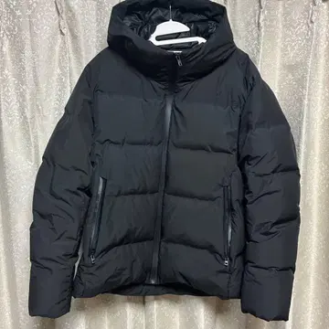 UNIQLO XL 심리스 다운 후드티 블랙