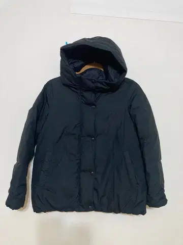 무인양품 발수 가공 다운 자켓 후드 부착