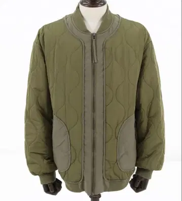 CAMBIO 루즈 실루엣 퀼팅 봄버 블루종 M