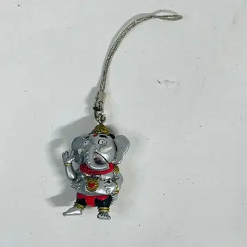 꿈을 이루어주는 코끼리 은색 가네샤 스트랩