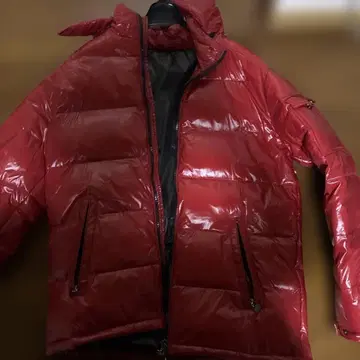 빨간색 다운 MUJI