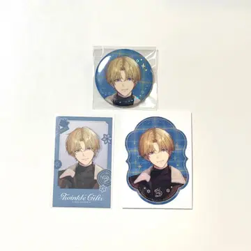 니지산지 엑스 알비오 Twinkle gift 캔뱃지 폴라로이드 특전