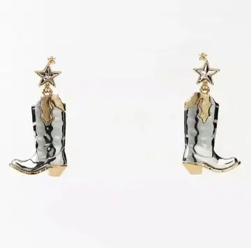 ZARA 러스틱 부츠 귀걸이 웨스턴 부츠 카우보이 우디