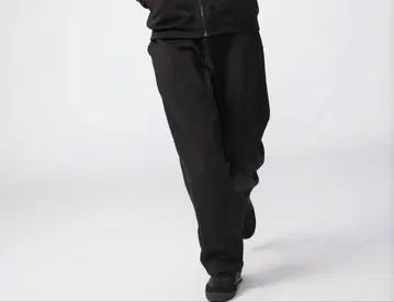 UNIQLO C 맨투맨 와이드 팬츠 블랙 M 사이즈