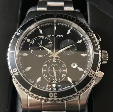 해밀턴 재즈 마스터 씨뷰 크로노그래프 손목시계