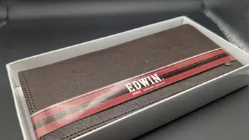 [ 미사용품 ] EDWIN 남성용 장지갑 브라운