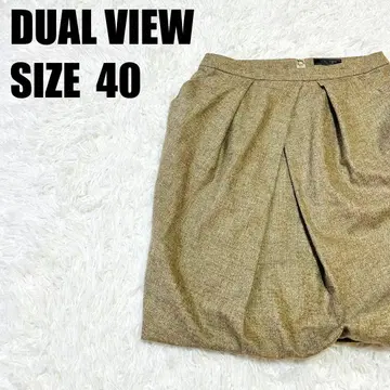 듀얼뷰 울 스커트 40 베이지 고급 포멀 [ 285 ]