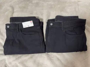UNIQLO EZY 청바지 XL 블랙 새상품 중고품