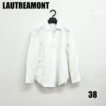 LAUTREAMONT 화이트 셔츠 일본제 38 여성용 [ Z5 ]