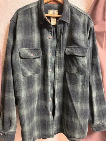 FIELD & STREAM 헤비 플란넬 셔츠 그린