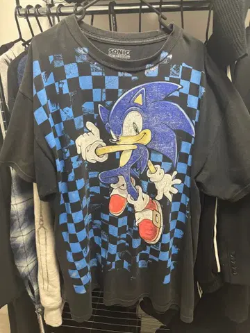 SONIC 소닉 T셔츠 100% 코튼