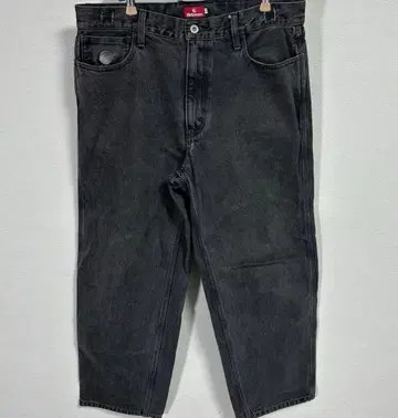 hellrazor 배기 데님 팬츠 블랙 데님 스케이터