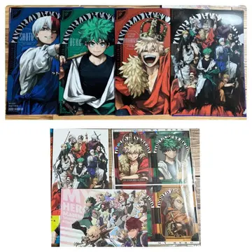 히로아카 최강 점프 부록 홀로 스티커 엽서 클리어 파일 4종