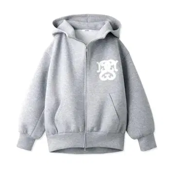 snidel 볼륨 후드티 그레이