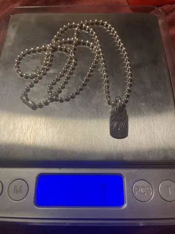 실버 로고 펜던트 목걸이 925