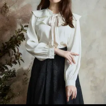 Ruffled Pussy Bow Blouse