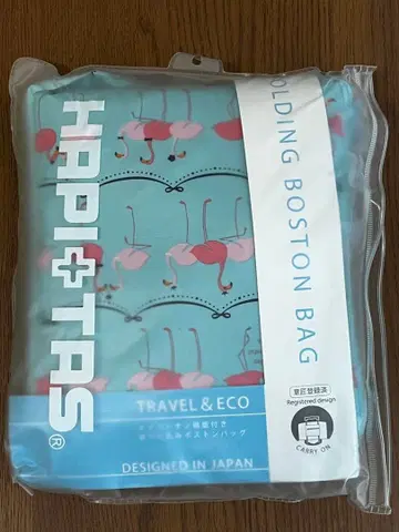 [ 미사용 ] HAPI+TAS 접이식 보스턴 백 플라밍고 패턴