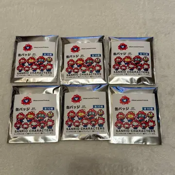 오사카 만박 미야쿠미야쿠 산리오 캐릭터즈 캔뱃지 6개 세트 미개봉