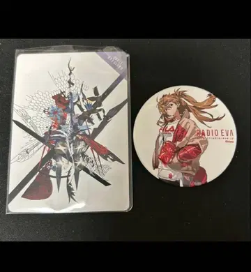 RADIO EVA 아스카 캔뱃지 트레이딩 카드