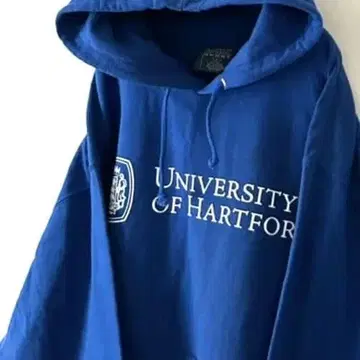 MV 스포츠 HARTFORD 대학 맨투맨 후드티 L 블루 파랑 구제 의류