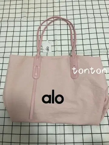 alo 핑크 토트백