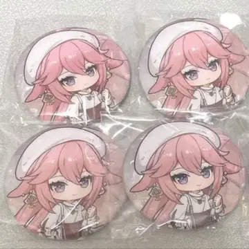 원신 이미지 패션 특전 아에 미코 캔뱃지 4개