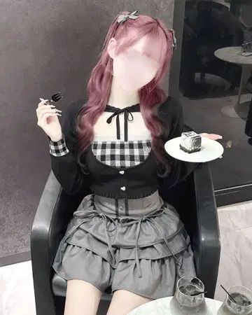 Honeymew 깅엄 앙상블 상의