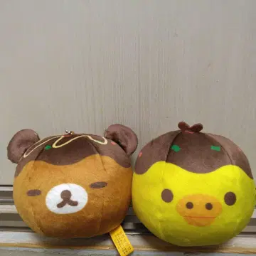 리락쿠마 볼체인 달린 타코야키 봉제 인형