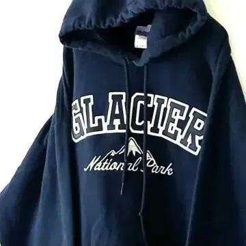 길단 GLACIER 맨투맨 후드티 L 네이비 네이비 컬러 구제 의류