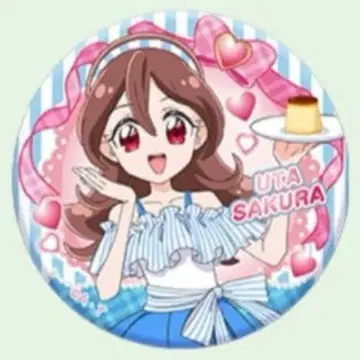 사쿠라 우타 로손 한정판 캔뱃지 키미토 아이돌 프리큐어