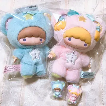 리틀트윈스타 별이 빛나는 밤의 엔젤 마스코트 키링 세트