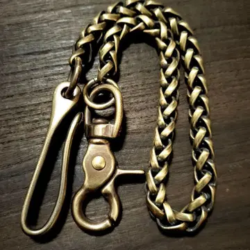 훈제 놋쇠 뜨개질 10mm 지갑 체인 빈티지 브라스 낚시 바늘