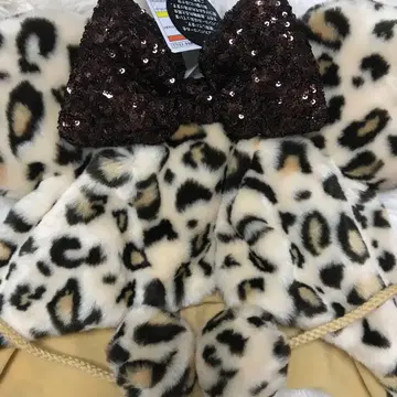 미니 표범 무늬 레오파드 무늬 팬캡 디즈니