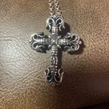 크로스 목걸이 925 고중량 60cm 체인