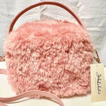 택 포함 미사용 새상품 자카호릭 퍼 백 숄더 백 핑크