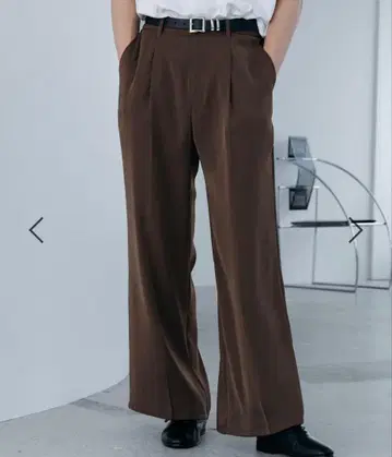 HARE 하레 TOROMI 와이드 팬츠 브라운 슬랙스