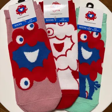 미사용 새상품 EXPO 2025 미야쿠미야쿠 3족 세트 양말 만박